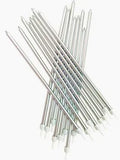Anniversary House 18cm Silver Cake Candles 16 Pack