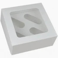 4 Hole Cupcake Box