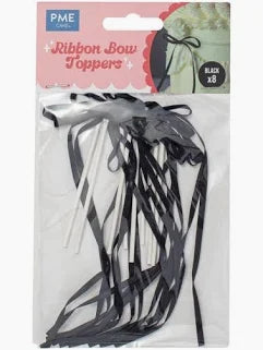 PME Ribbon Bow Toppers - Black