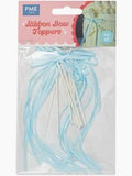 PME Ribbon Bow Toppers - Light Blue
