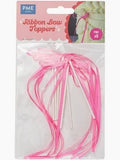 PME Ribbon Bow Toppers - Pink