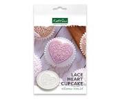 Lace Heart Cupcake Silicone Mould