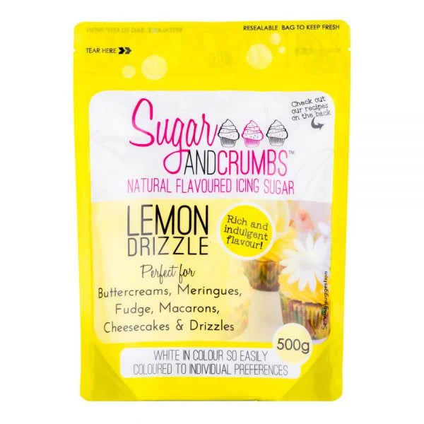 Lemon Drizzle Natural Flavoured Icing Sugar 500g