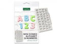 Mini Domed Alphabet & Numbers Silicone Mould