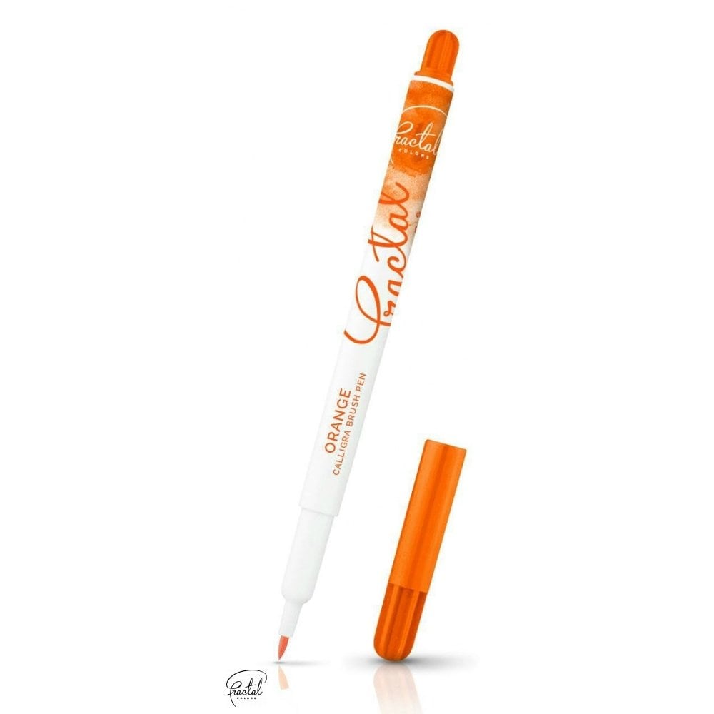 Fractal Brush Pen Orange