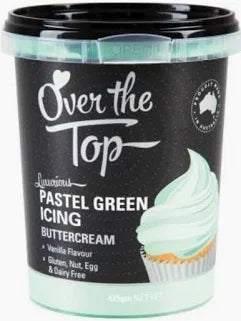 Over The Top Pastel Green Icing Buttercream