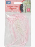 PME Ribbon Bow Toppers - Light Pink