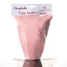 Easybake Pink Tulip Muffin Cases 50 Pack