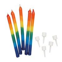 Rainbow Birthday Candles 12 Pack