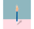 Royal Blue 15cm Ice Fountain Firework Candle 2 Pack