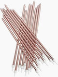 Anniversary House 18cm Rose Gold Cake Candles 16 Pack