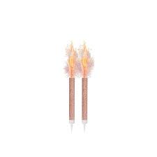 Rose Gold 15cm Ice Fountain Firework Candle 2 Pack