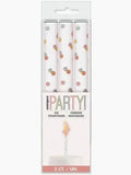 Rose Gold 15cm Ice Fountain Firework Candle 3 Pack