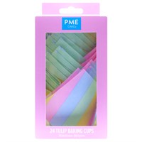 PME Tulip Cases Pastel Stripes 24 Pack