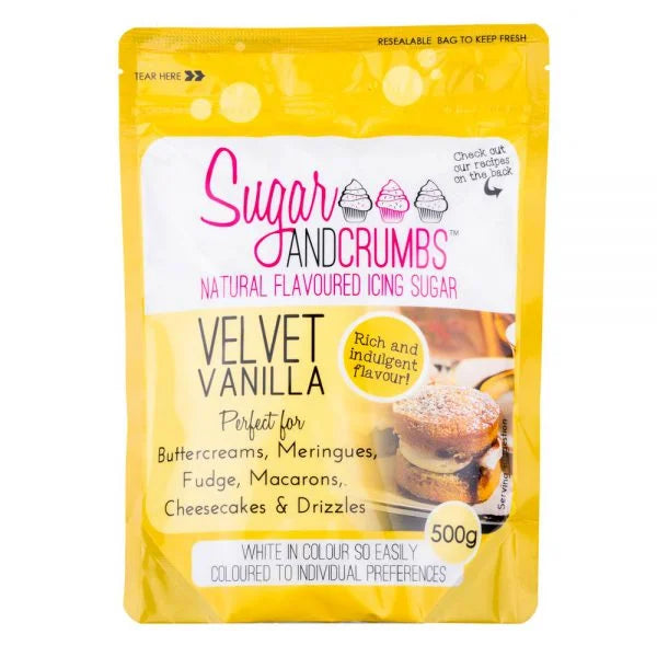 Velvet Vanilla Natural Flavoured Icing Sugar 500g