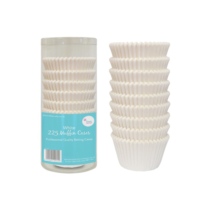 White Muffin Cases – 225 Pack